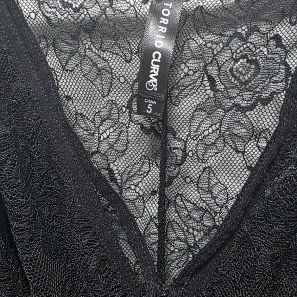 Washed Once, Never Worn Torrid Size 5 Strappy Lace Bodysuit - Picture 3 of 3